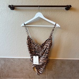 NEW WITH TAGS Spell Animal Print One Piece Swimsuit in Size Large